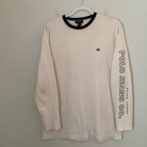 Vintage Polo Jeans Co Ralph Lauren Long Sleeve T- Shirt Size S